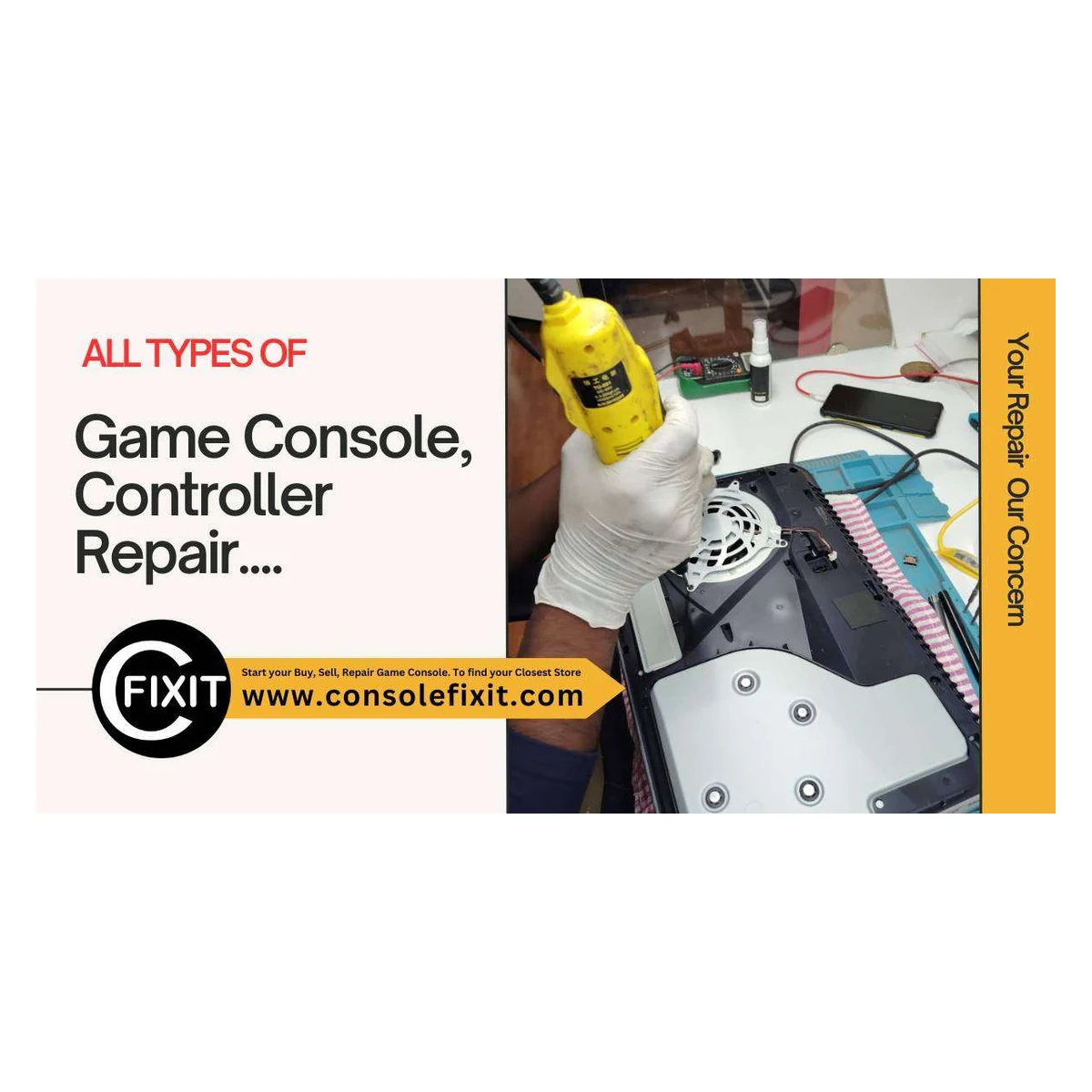 PS4 Controller Full DIY Repair Kit